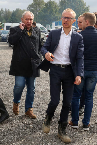 Zawieszenie wiechy w Legia Training Center