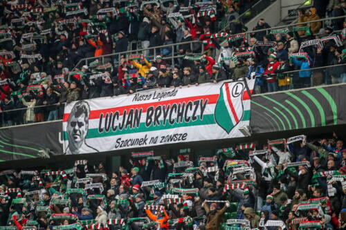 Legia Warszawa - FC Lugano 1:2 kibice Legii Lucjan Brychczy