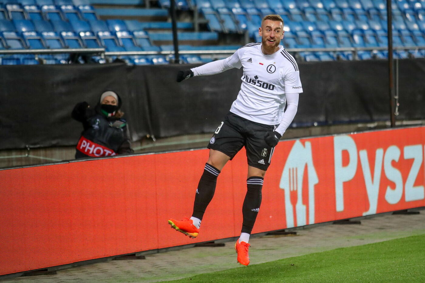 Rafał Augustyniak radość Molde FK - Legia Warszawa 3:2