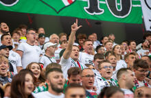 kibice Legii Legia Warszawa - Radomiak Radom 4:1