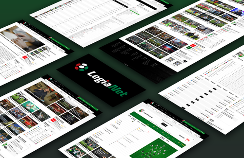 Mockup nowej strony legia.net