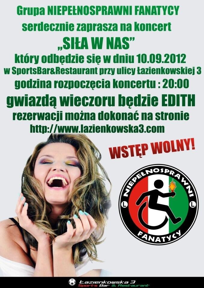 News: Kibice niepełnosprawni zapraszają na koncert