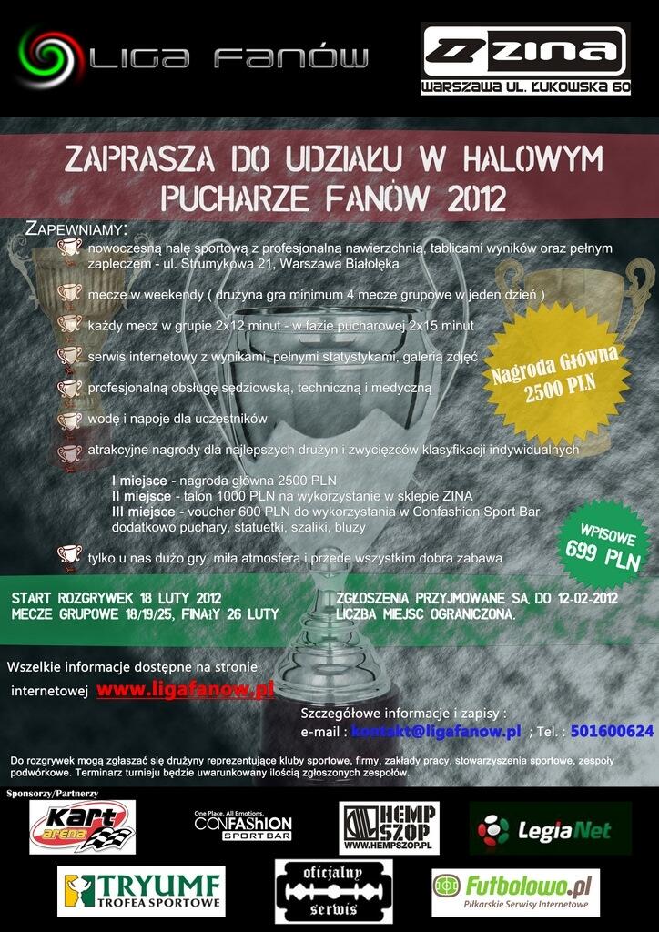 News: Zapisy do Halowego Pucharu Fanów 2012