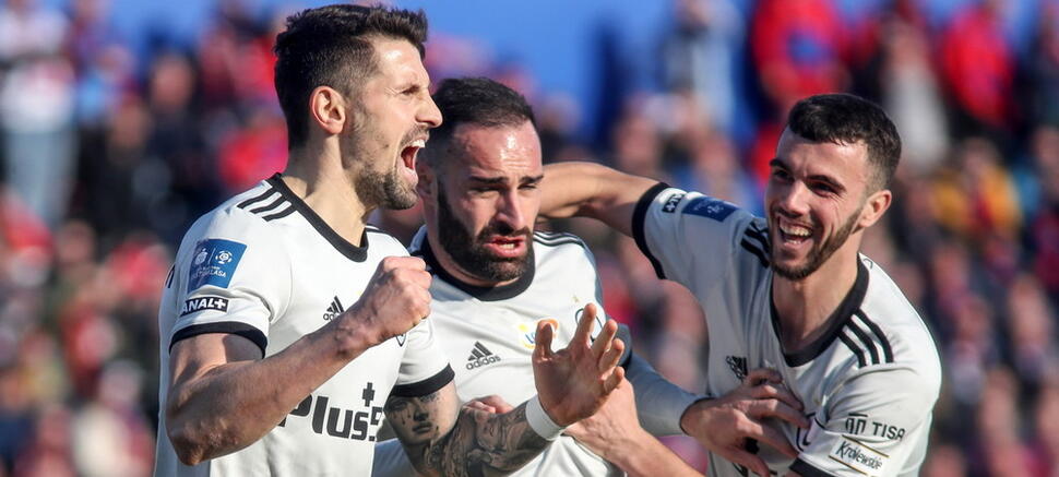 Paweł Wszołek radość Legia Rafael Lopes Jurgen Celhaka