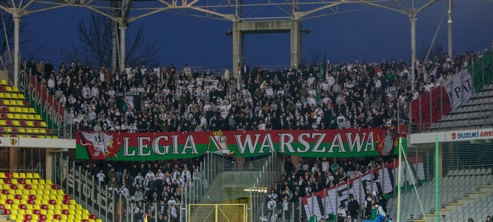 Korona Kielce - Legia Warszawa 3:3 kibice Legii