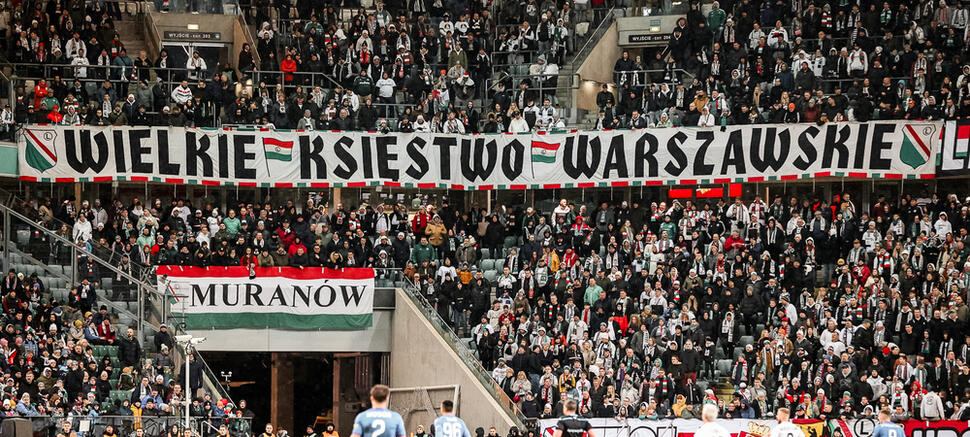 Legia Warszawa - Piast Gliwice 3:1 kibice Legii