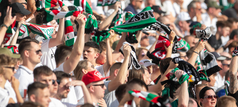 kibice Legii Legia - Zagłębie