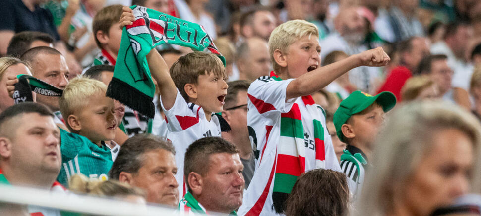 Legia Warszawa - Piast Gliwice 1:2 kibice Legii