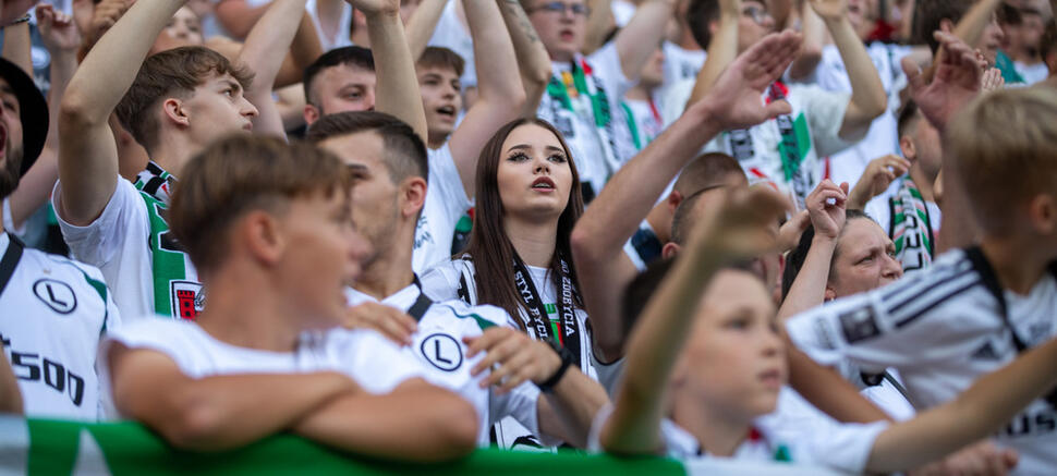 kibice Legii Legia Warszawa - Radomiak Radom 4:1