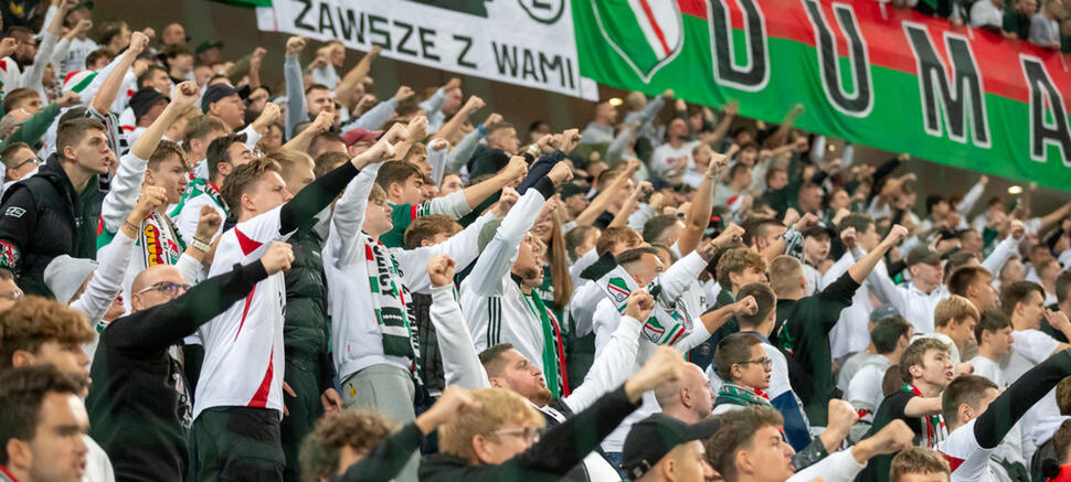 Legia Warszawa - Real Betis 1:0 kibice Legii