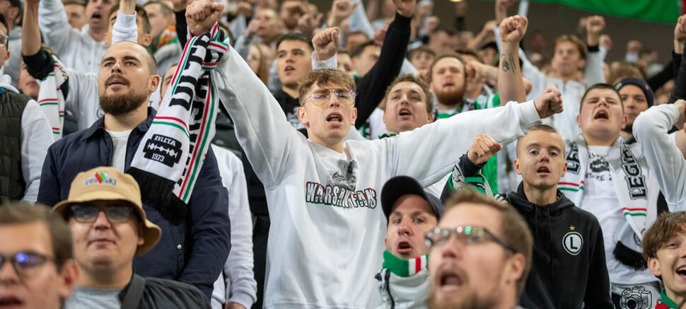 Legia Warszawa - Real Betis 1:0 kibice Legii