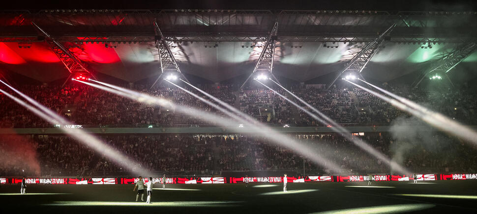 Legia Warszawa - GKS Katowice 4:1 oprawa oprawy pokaz świateł