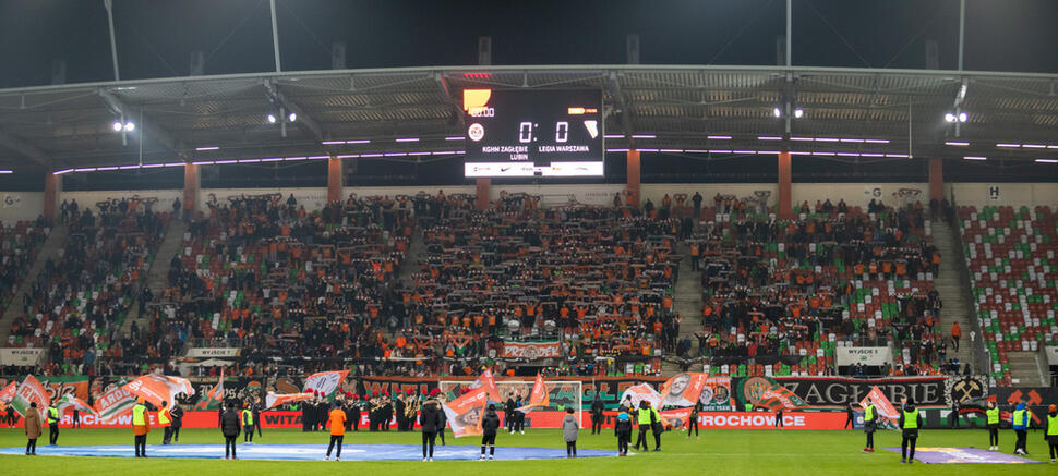 Zagłębie Lubin - Legia Warszawa 0:3 stadion Zagłębia Lubin