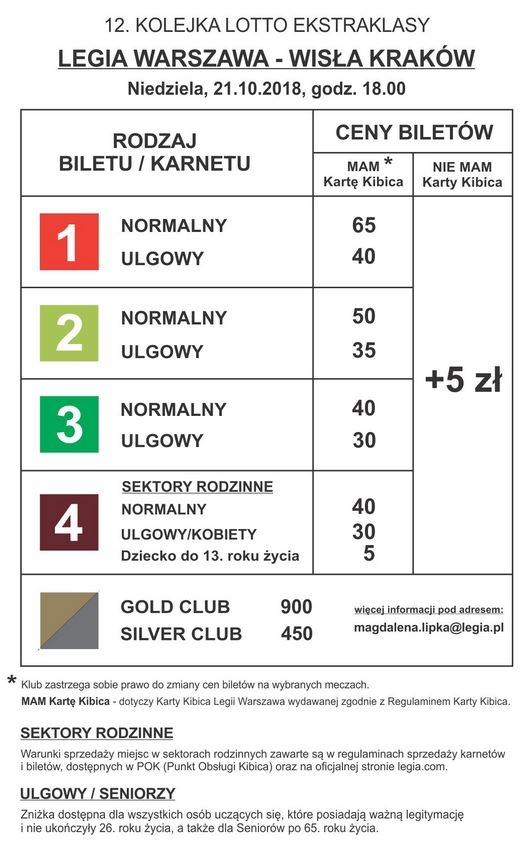 Bilety na mecz z Wisłą Kraków - w niedzielę wybierz Ł3!