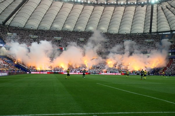 Oprawy kibiców Legii na finale z Arką