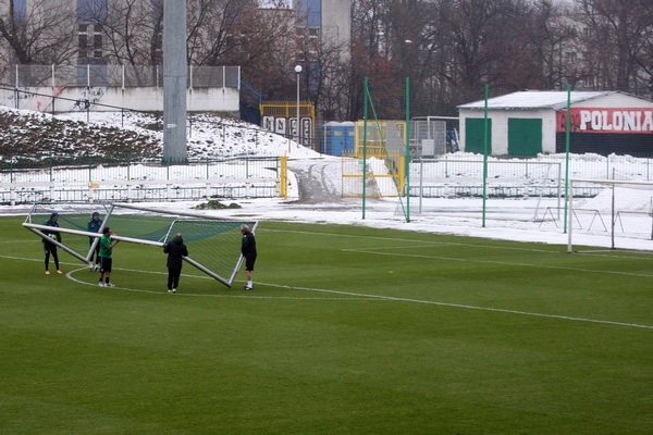 Piłkarze Sportingu trenowali przy Konwiktorskiej