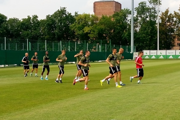 Lekki trening po meczu z AS Trencin