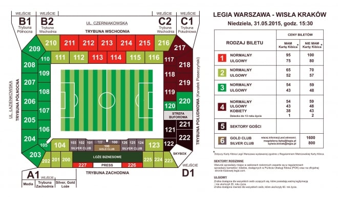 Ponad 22. tys. zajętych miejsc na mecz z Wisłą Kraków