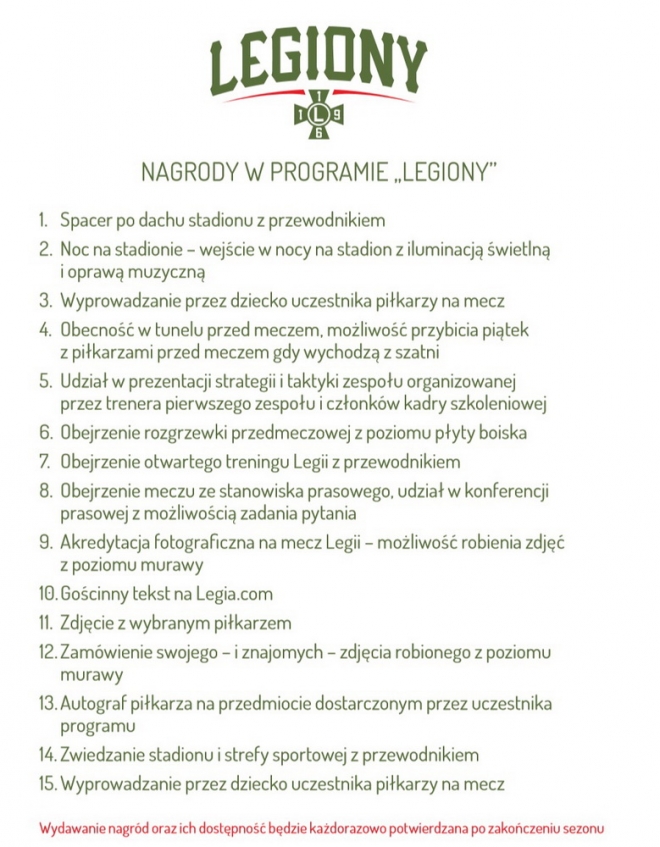 Program lojalnościowy kibiców Legii - 