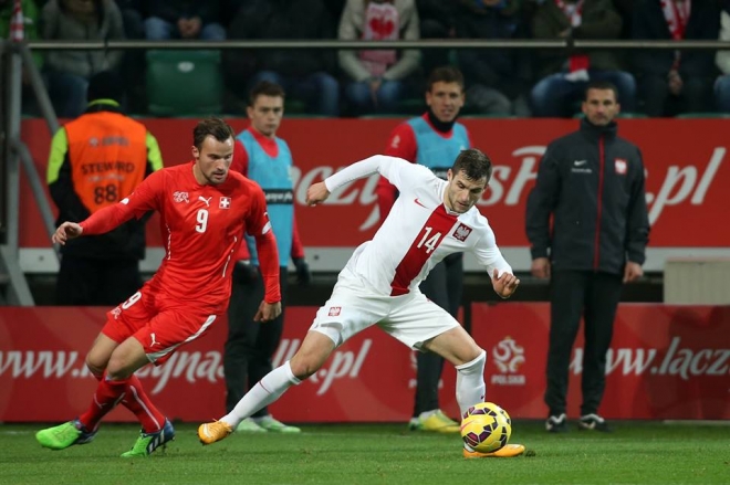 Polska - Szwajcaria 2:2 (1:1). Występ czterech legionistów!