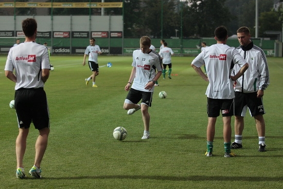 Pierwszy trening z Łukaszem Broziem - WIDEO