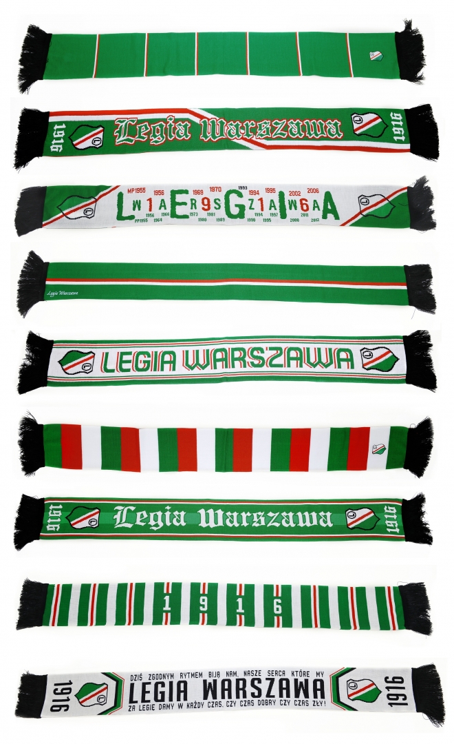 Legia prezentuje nowe szale i koszulki