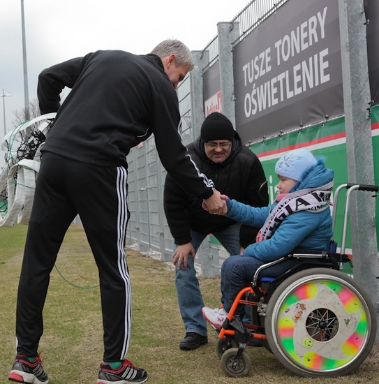 Mała Ewa poznała piłkarzy Legii, zwiedziła stadion