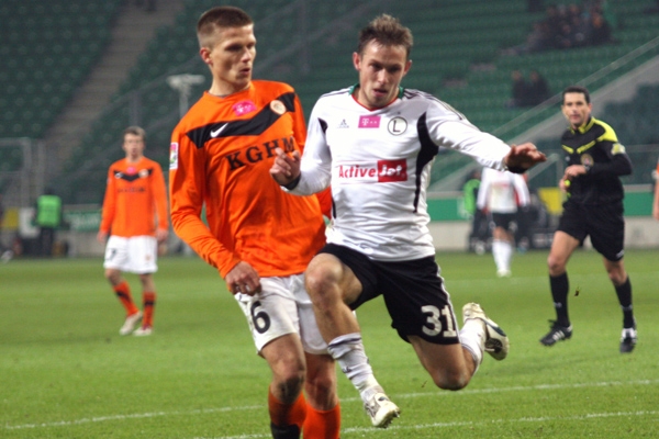 Legia Warszawa - Zagłębie Lubin 3:0 (1:0) - Tylko dwa punkty do lidera