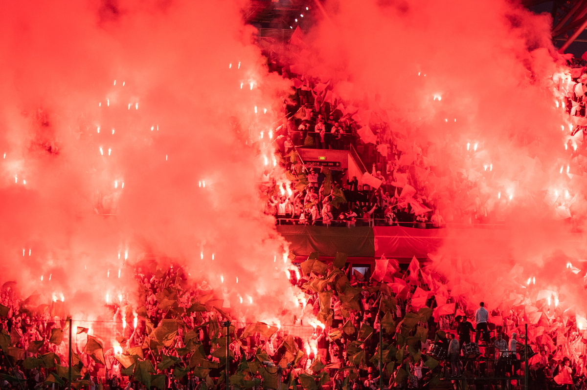 oprawa oprawy kibice Legii