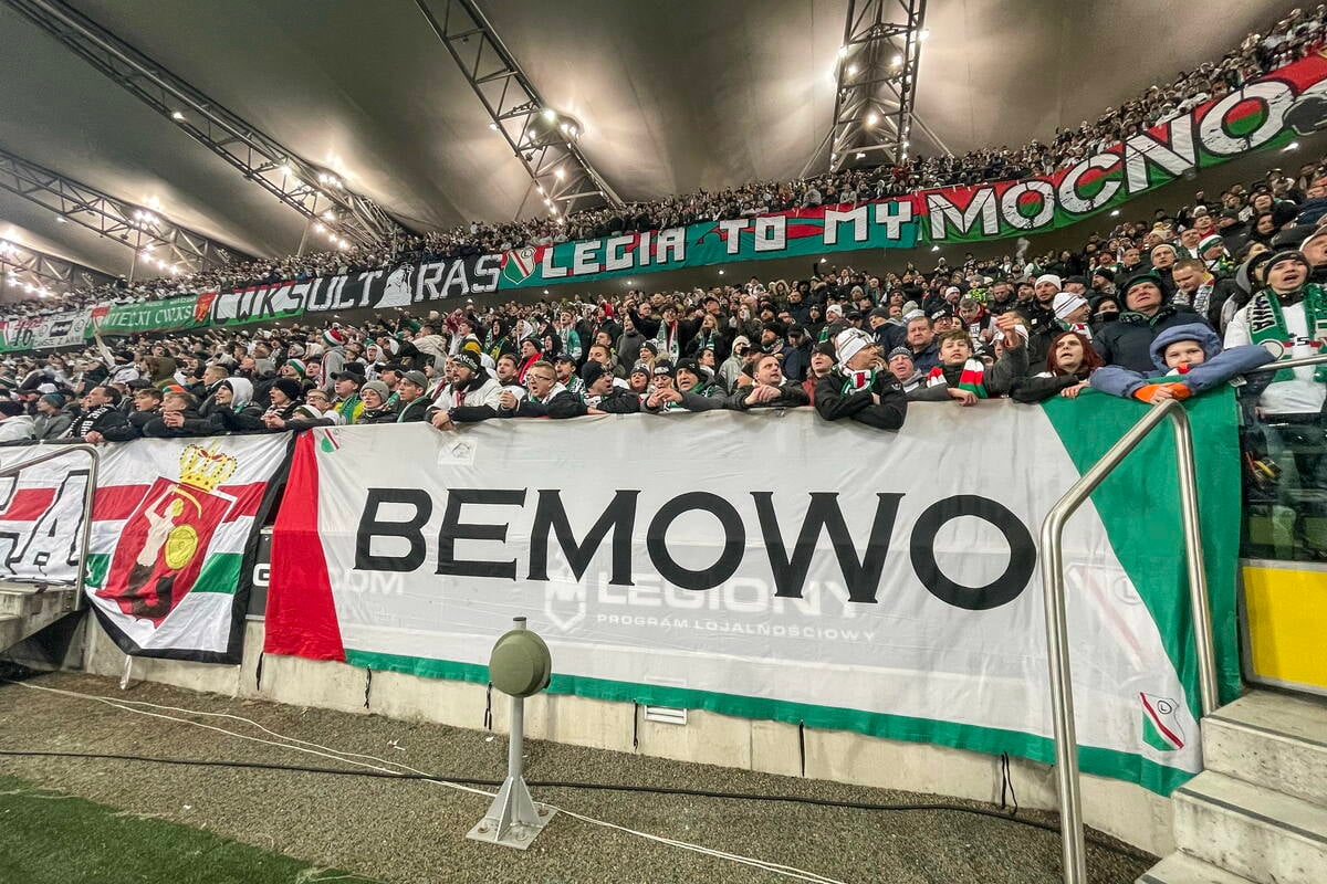 Flaga Bemowo kibice Legii