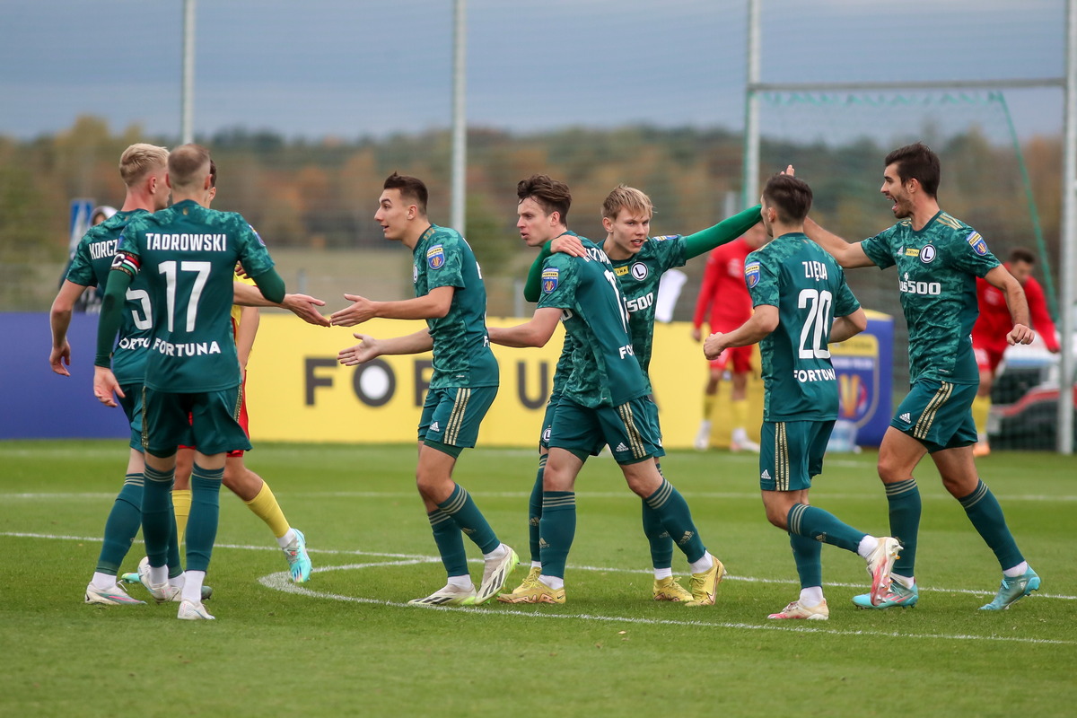 Legia II gol radość