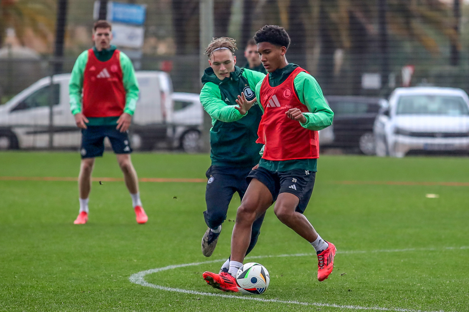 Wojciech Urbański Pascal Mozie Pierwszy trening Biczachczjana w Legii