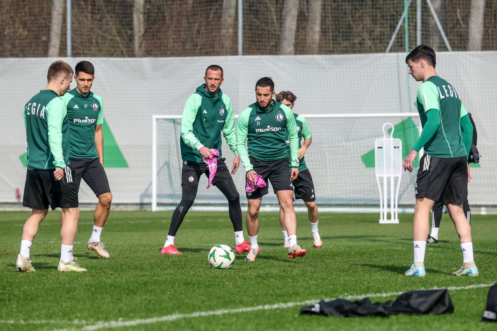 Trening przed meczem z Molde FK