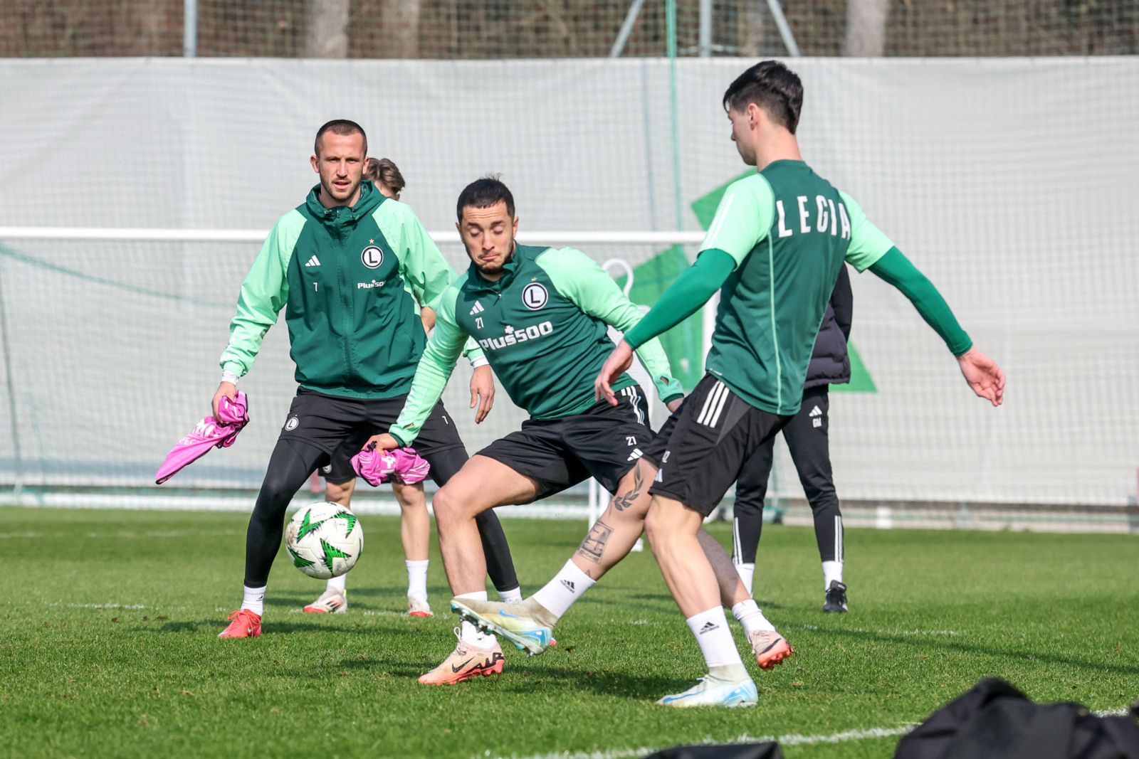 Trening przed meczem z Molde FK