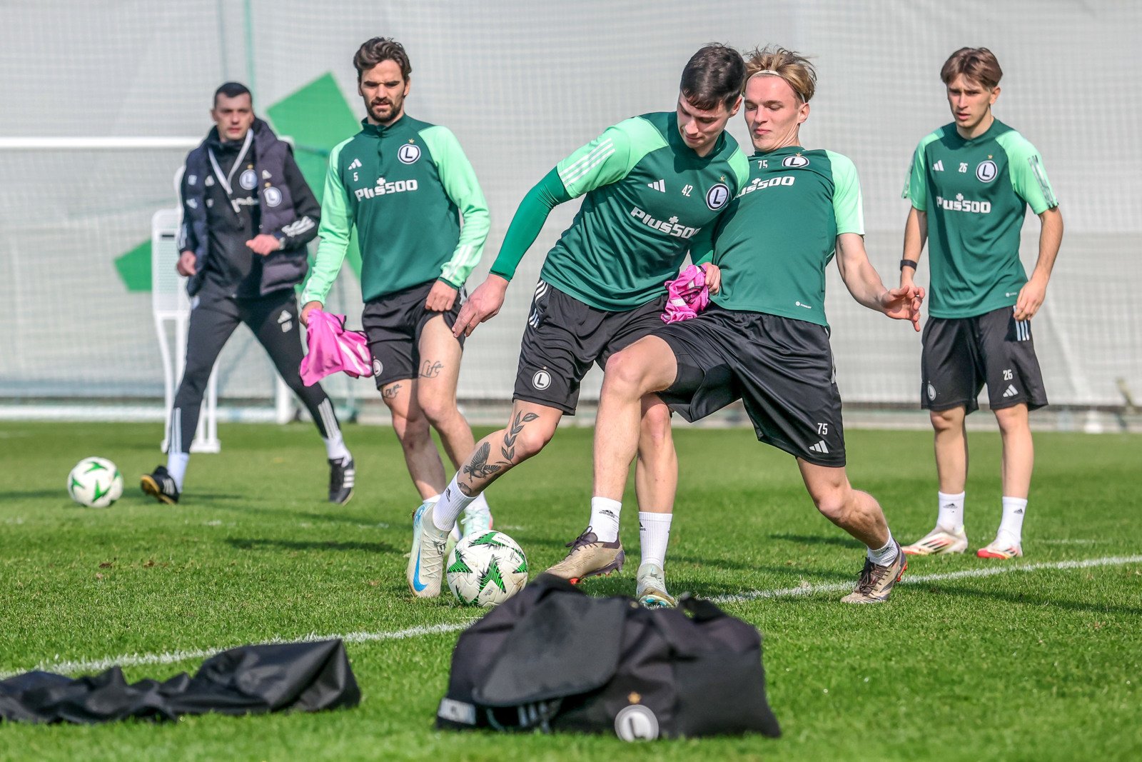 Trening przed meczem z Molde FK