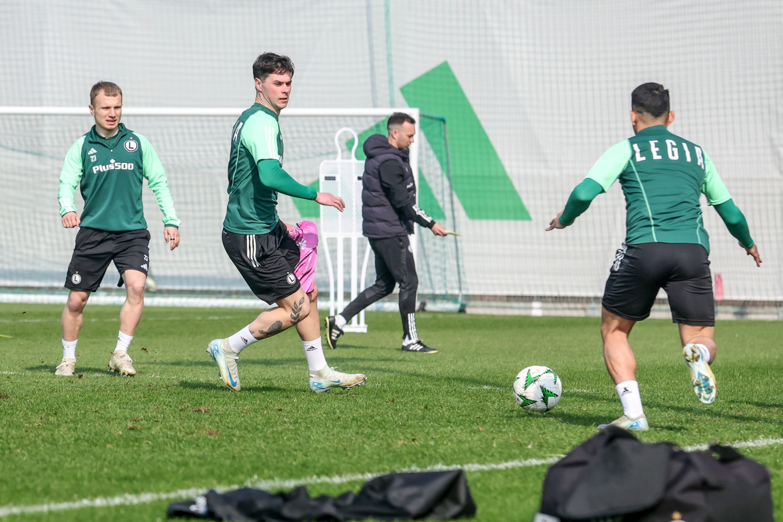 Trening przed meczem z Molde FK