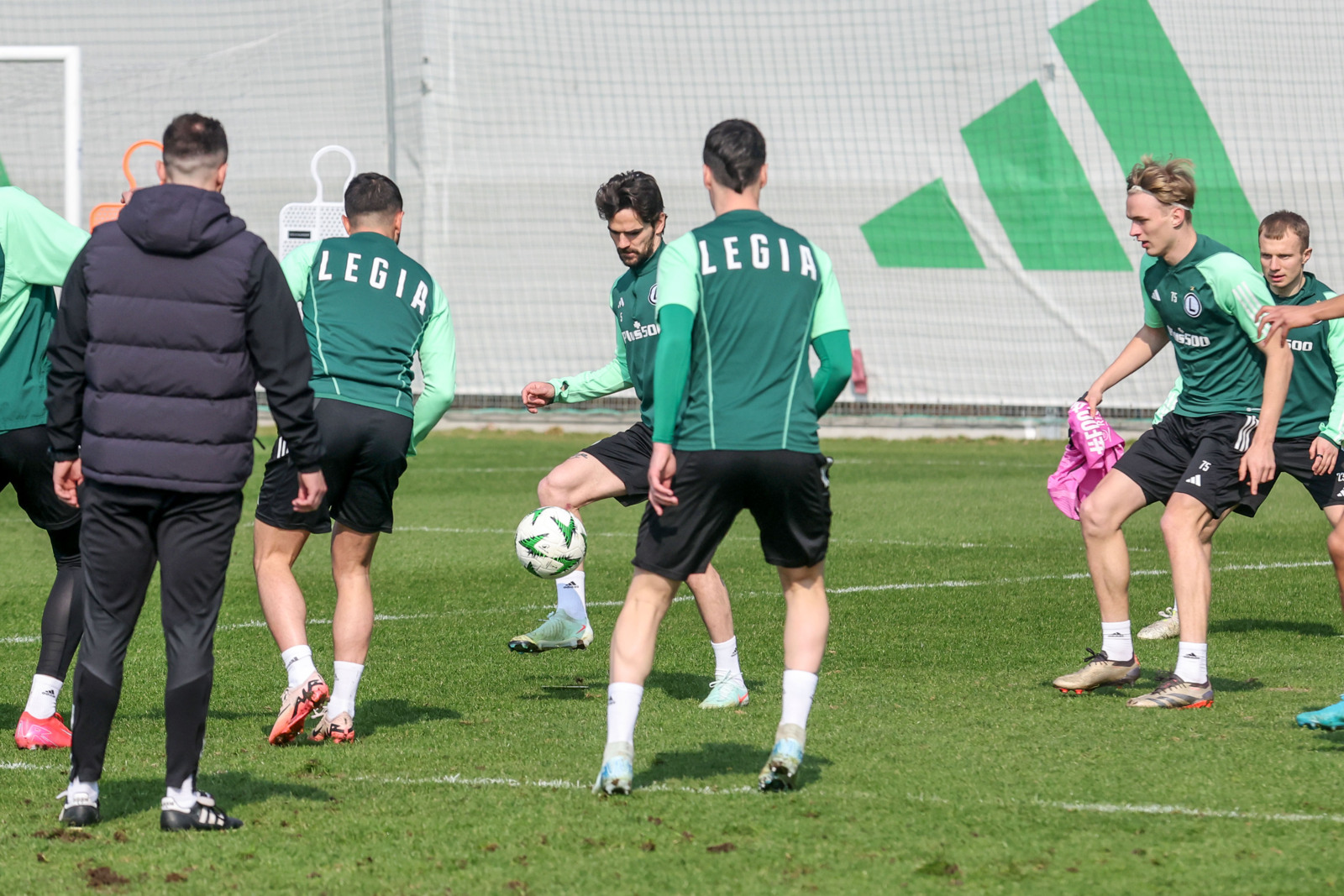 Trening przed meczem z Molde FK